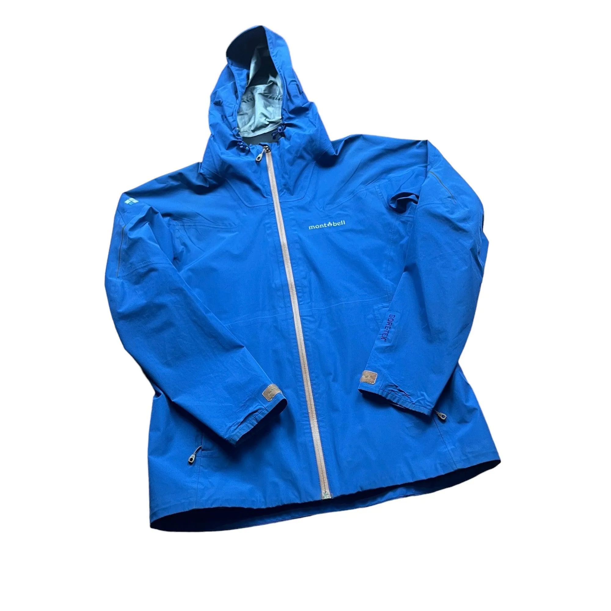 Vintage Blue Montbell Waterproof Jacket - Medium