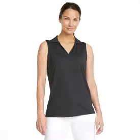 Women's CLOUDSPUN Coast Sleeveless Golf Polo | Puma Black