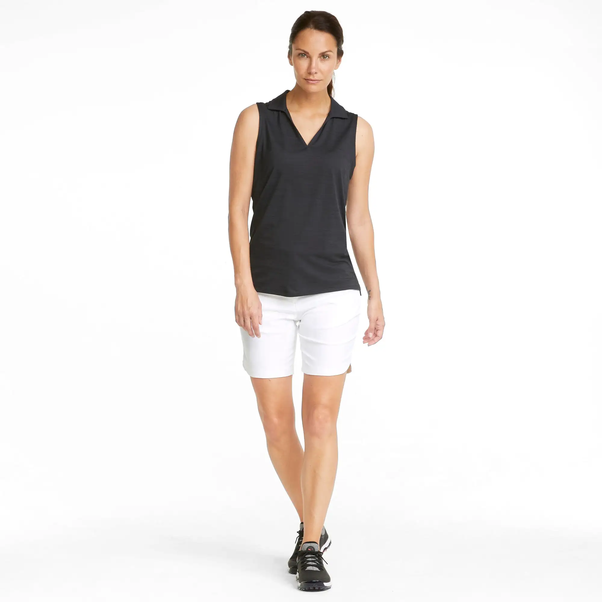 Women's CLOUDSPUN Coast Sleeveless Golf Polo | Puma Black