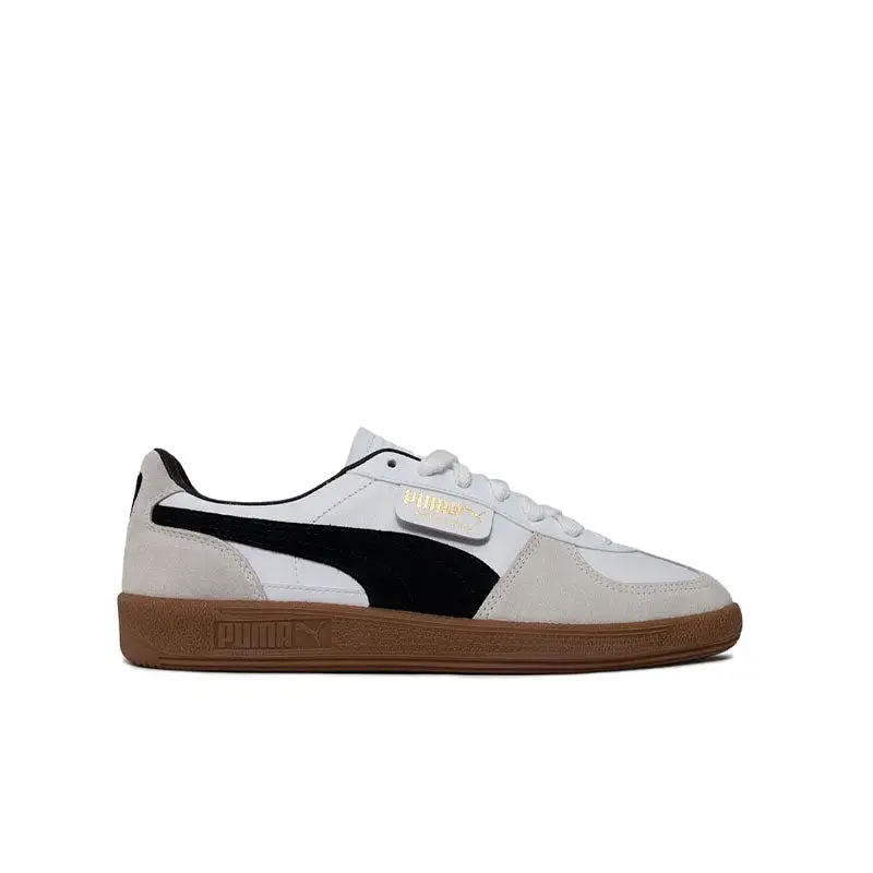 Women's Puma Palermo Leather White/Vapor Grey-Gum 397467-01